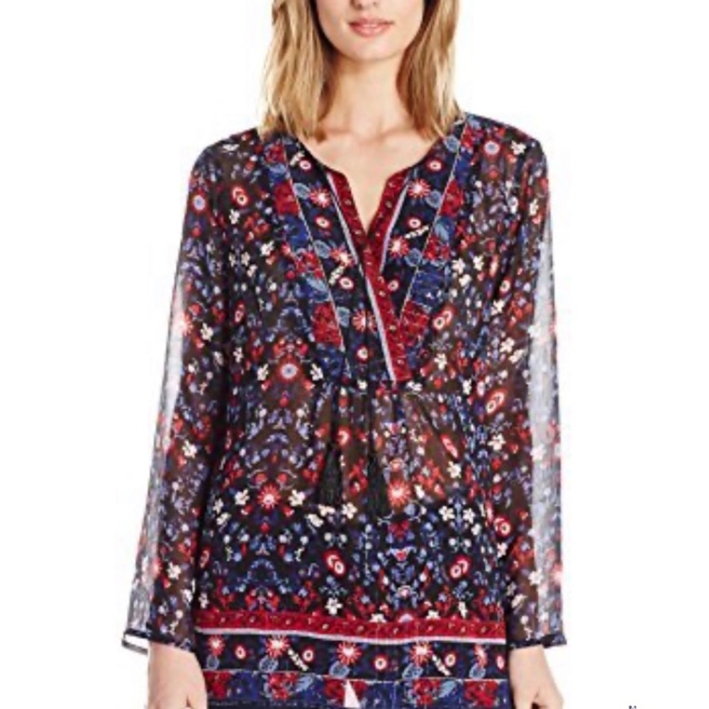 Jones New York Women's Flower Border Print